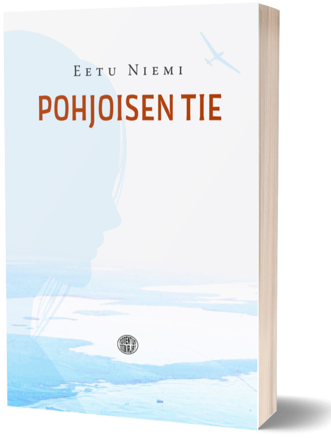 Pohjoisen tie -kirjan kannen 3d-mockup Pohjoisen tie -kirjan kannen 3d-mockup